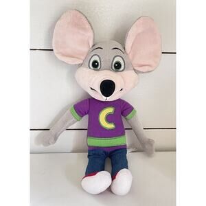 Chuck-E-Cheese Mouse Plush 12” Pizza Stuffed Animal Toy 2017 Plush Doll